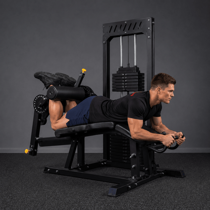 Strongway Leg Curl and Extension Machine with 89KG Weight Stack
