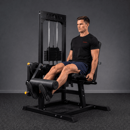 Strongway Leg Curl and Extension Machine with 89KG Weight Stack