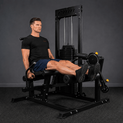 Strongway Leg Curl and Extension Machine with 89KG Weight Stack
