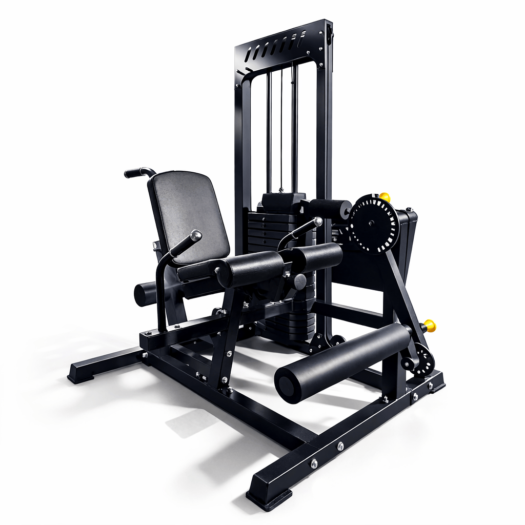 Strongway Leg Curl and Extension Machine with 89KG Weight Stack