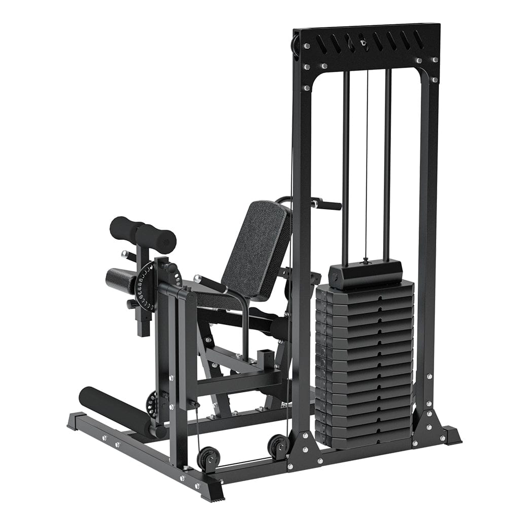 Strongway Leg Curl and Extension Machine with 89KG Weight Stack