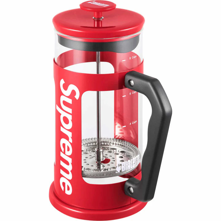 supreme bialetti 8 cup coffee french press red