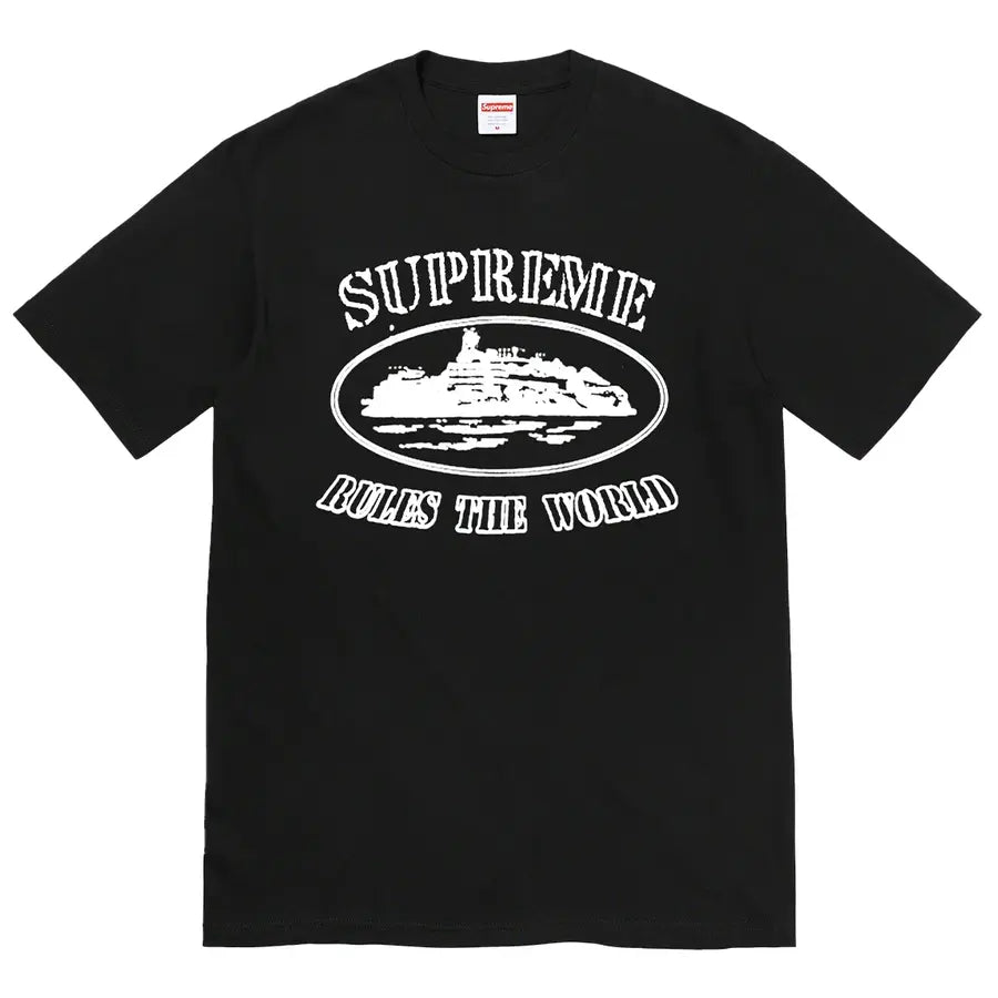 supreme corteiz rules the world t shirt black