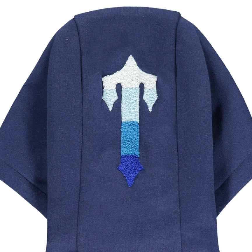 trapstar chenille decoded hooded tracksuit medieval blue 2.0
