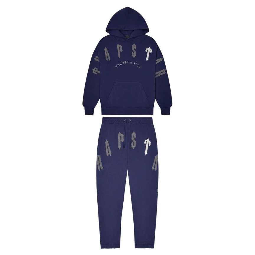 trapstar irongate arch chenille 2.0 tracksuit navy