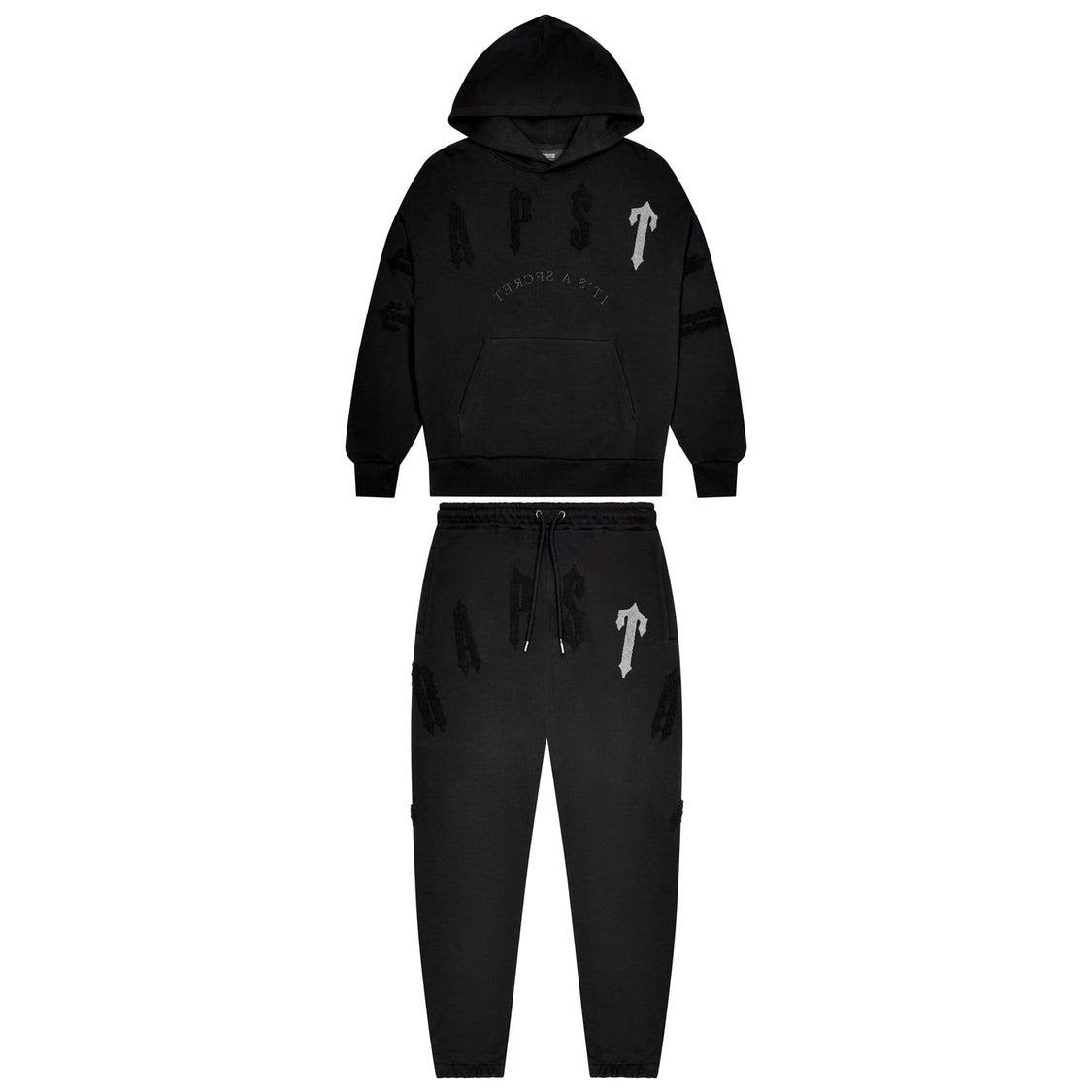 trapstar irongate arch chenille 2.0 tracksuit blackout