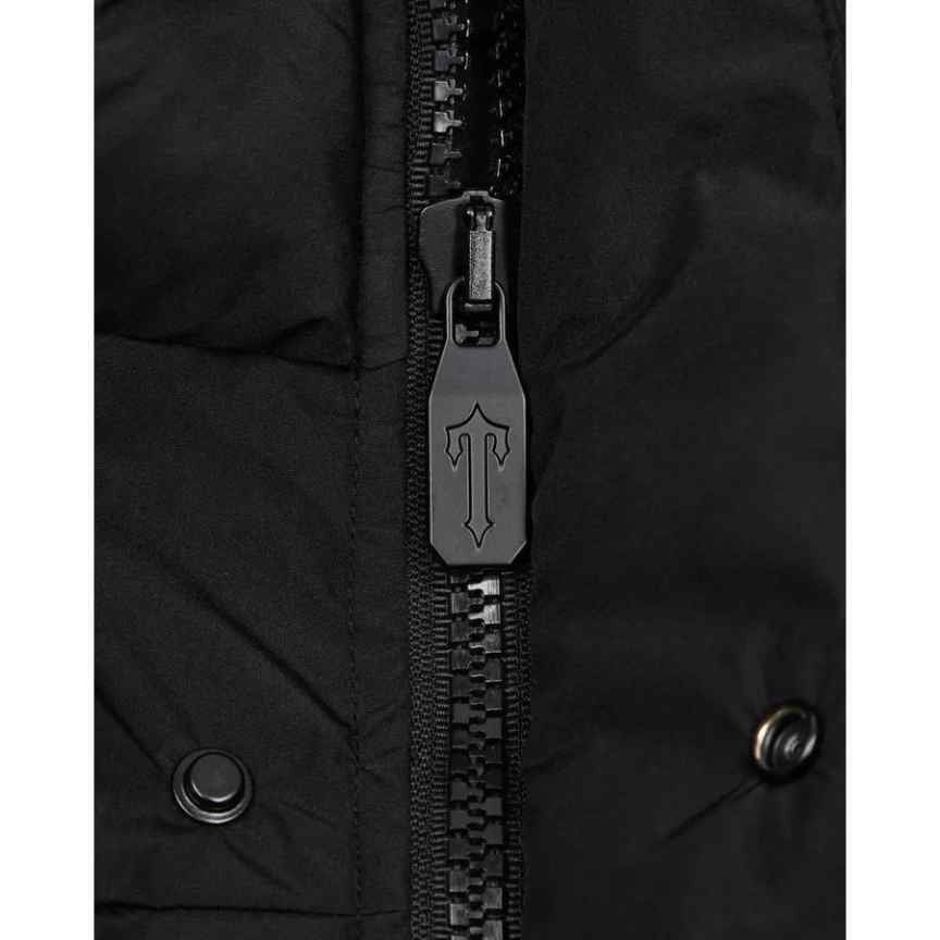 trapstar irongate arch puffer jacket black aw23