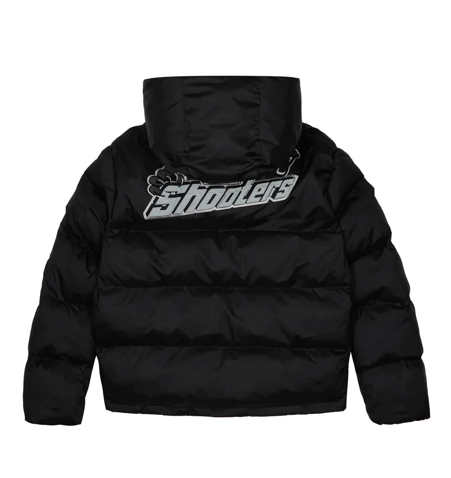 trapstar shooters jacket black reflective
