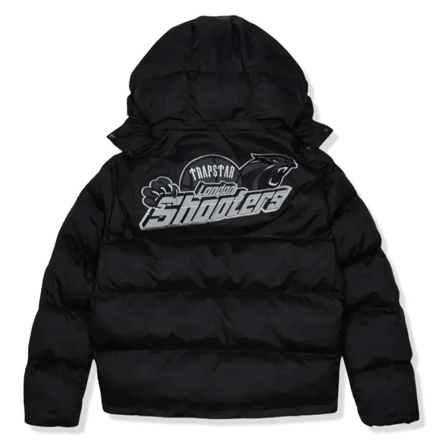 trapstar shooters puffer jacket black