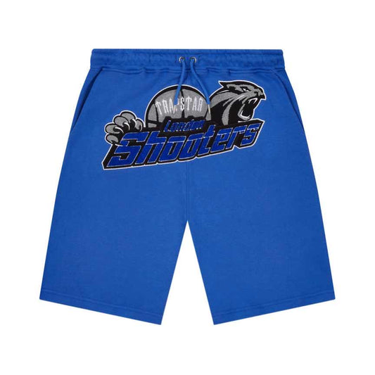 trapstar shooters shorts blue mens authentic trapstar chenille clothing