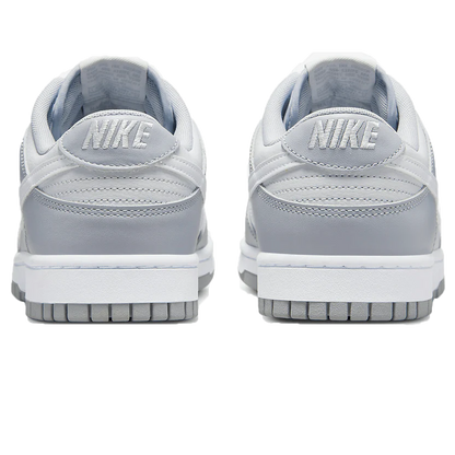 The Nike Dunk Low 'Two Tone Grey' features a range of grey shades on its upper with lighter shades of cloud grey on the base, all upon a pure white Nike Swoosh, matching the laces. Perfect for Men, this summer vibes Wolf Grey Dunk Low is available in UK7 - UK10. Super comfortable and 100% authentic, fitting true to size, we can understand the huge demand for these Nike Dunk Low Two Tone Cloud Grey Whites. Shop them now at DoorstepDrip! 