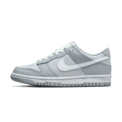 nike dunk low gs two tone wolf grey