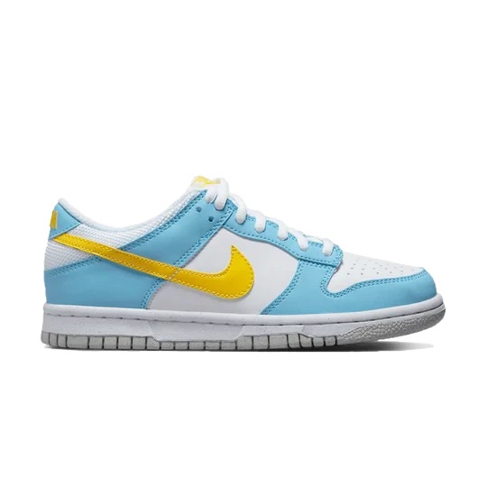 nike dunk low next nature gs homer simpson blue yellow