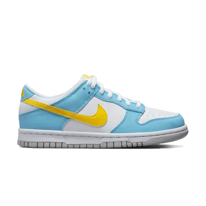nike dunk low next nature gs homer simpson blue yellow